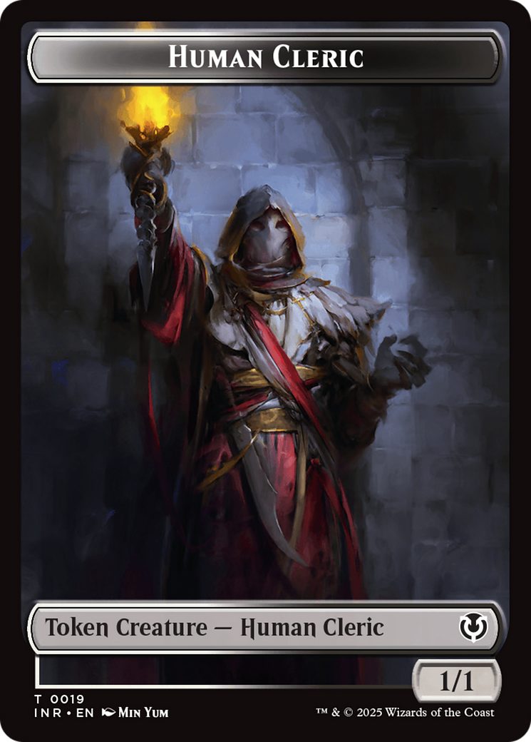 Demon // Human Cleric Double-Sided Token [Innistrad Remastered Tokens] | Black Swamp Games