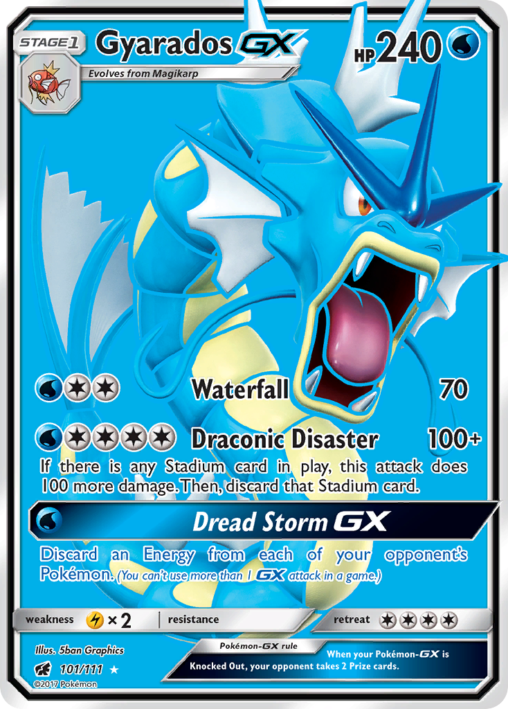 Gyarados GX (101/111) [Sun & Moon: Crimson Invasion] | Black Swamp Games