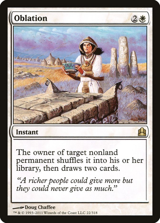 Oblation [Commander 2011] | Black Swamp Games