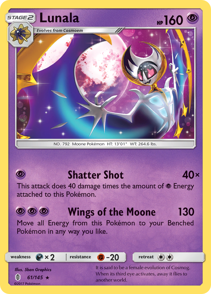 Lunala (61/145) [Sun & Moon: Guardians Rising] | Black Swamp Games