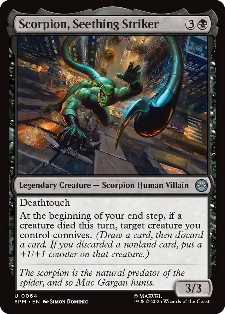 Scorpion, Seething Striker [Marvel's Spider-Man] | Black Swamp Games