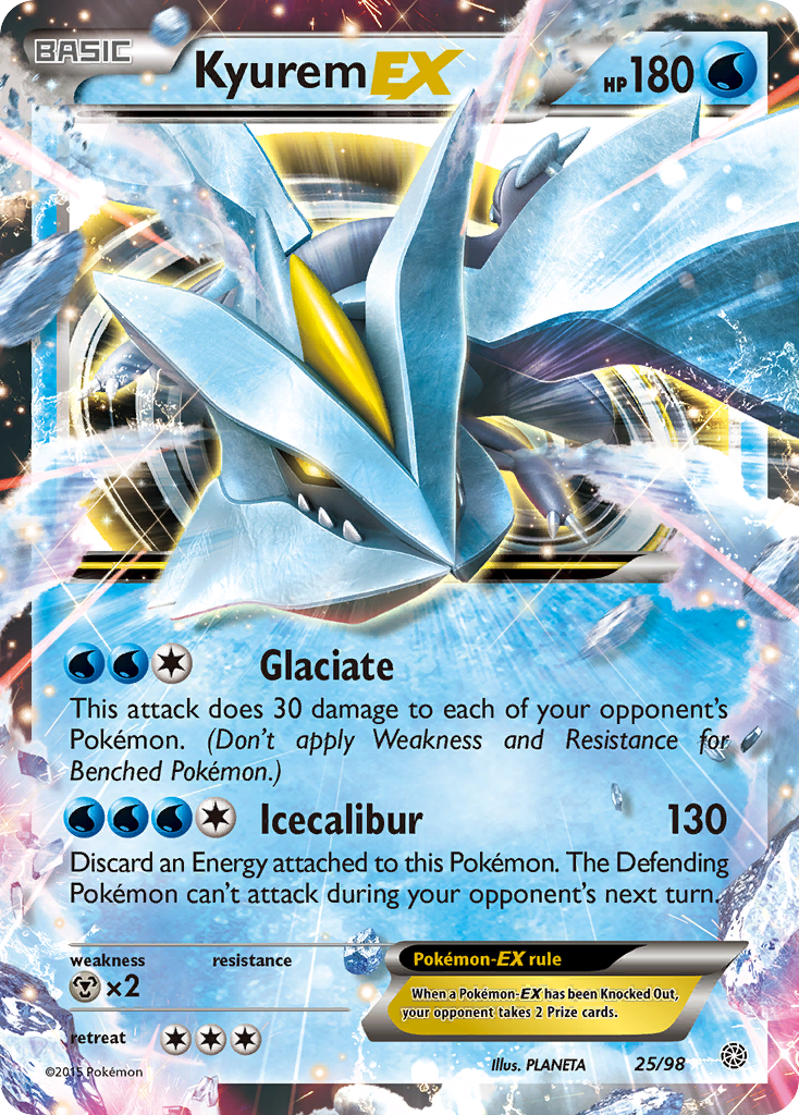 Kyurem EX (25/98) [XY: Ancient Origins] | Black Swamp Games