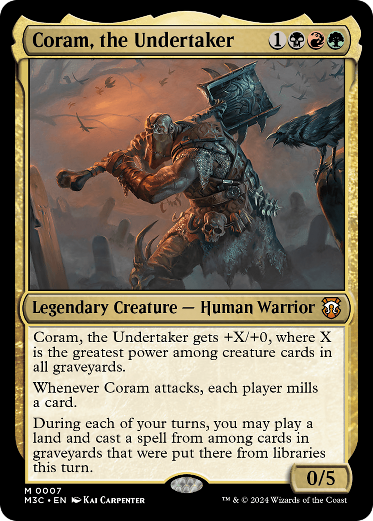 Coram, the Undertaker [Modern Horizons 3 Commander] | Black Swamp Games