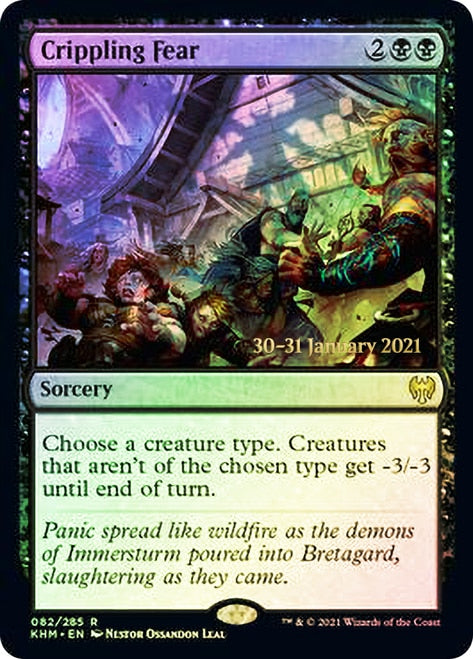 Crippling Fear [Kaldheim Prerelease Promos] | Black Swamp Games