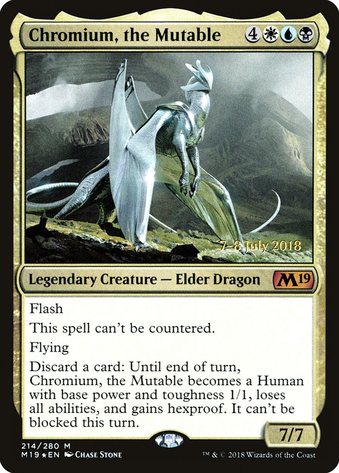 Chromium, the Mutable [Core Set 2019 Prerelease Promos] | Black Swamp Games