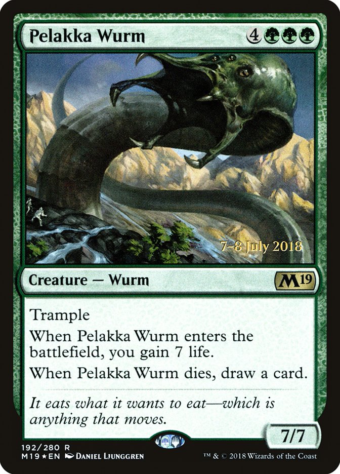 Pelakka Wurm [Core Set 2019 Prerelease Promos] | Black Swamp Games