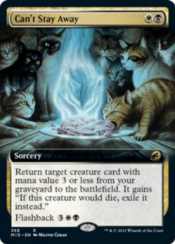 Can't Stay Away (Extended Art) [Innistrad: Midnight Hunt] | Black Swamp Games
