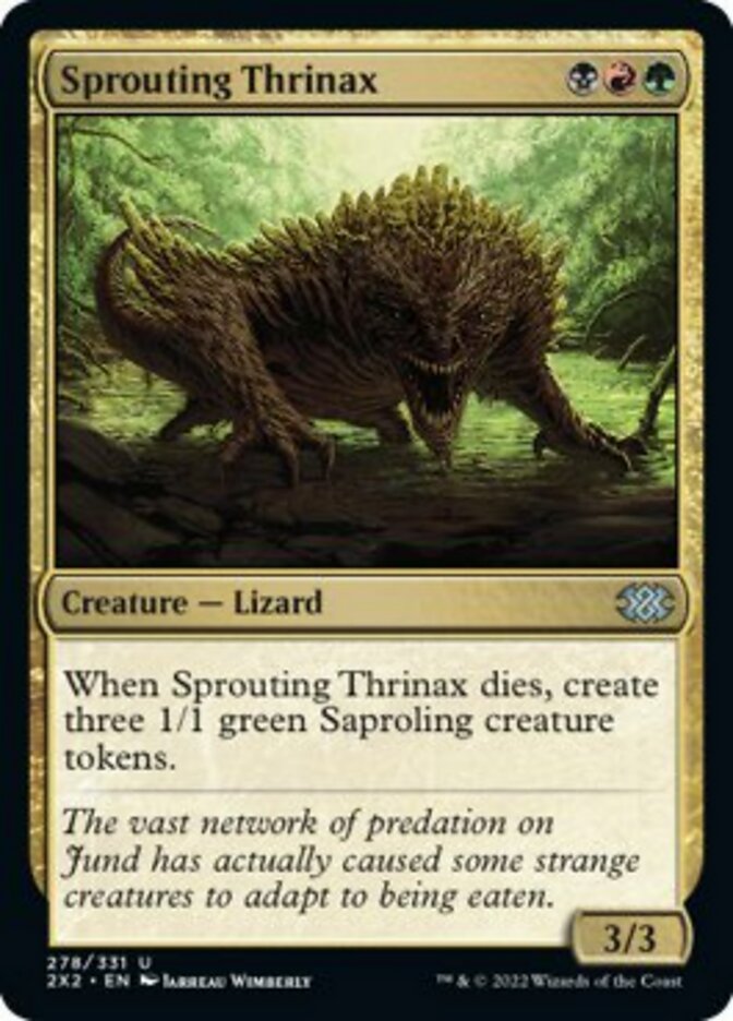 Sprouting Thrinax [Double Masters 2022] | Black Swamp Games