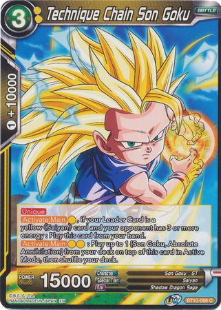 Technique Chain Son Goku (BT10-098) [Rise of the Unison Warrior 2nd Edition] | Black Swamp Games