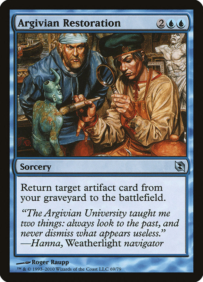 Argivian Restoration [Duel Decks: Elspeth vs. Tezzeret] | Black Swamp Games