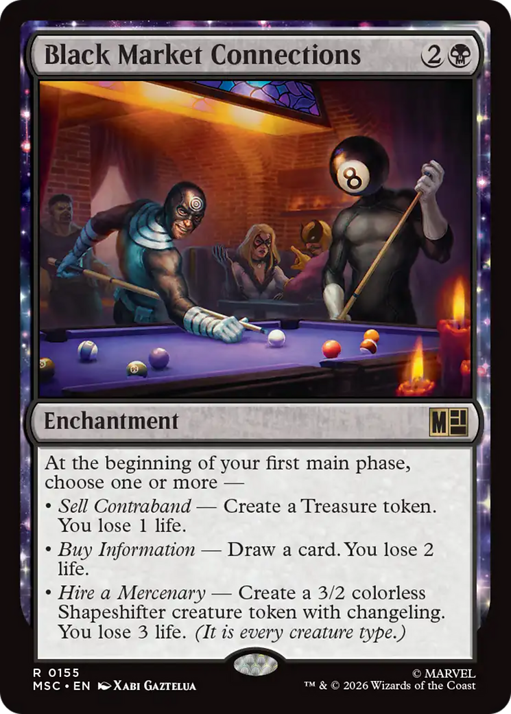 Black Market Connections (Surge Foil) [Marvel Super Heroes Commander] | Black Swamp Games