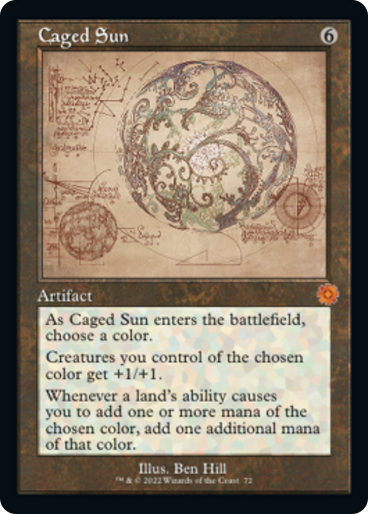 Caged Sun (Retro Schematic) [The Brothers' War Retro Artifacts] | Black Swamp Games