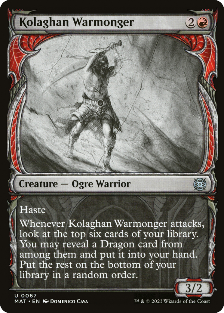 Kolaghan Warmonger (Showcase) [March of the Machine: The Aftermath] | Black Swamp Games