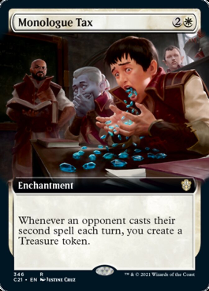 Monologue Tax (Extended Art) [Commander 2021] | Black Swamp Games