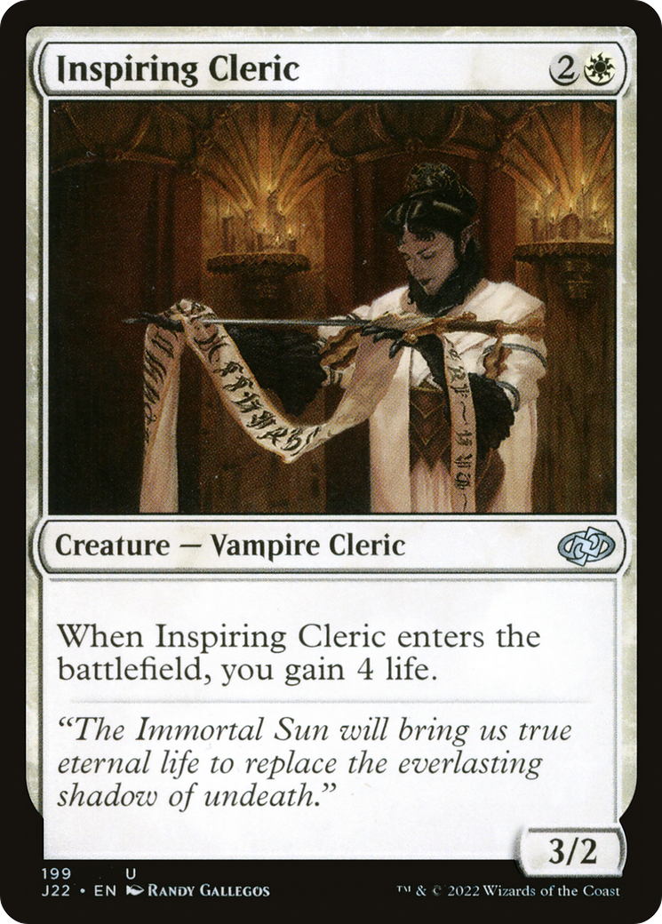 Inspiring Cleric [Jumpstart 2022] | Black Swamp Games