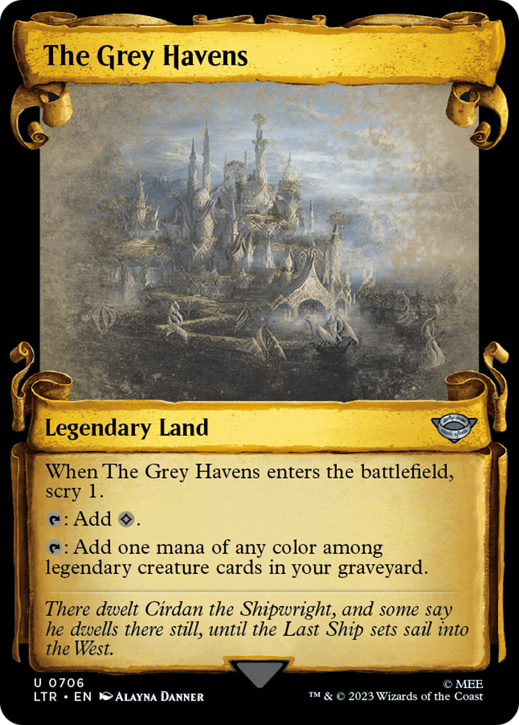 The Grey Havens [The Lord of the Rings: Tales of Middle-Earth Showcase Scrolls] | Black Swamp Games