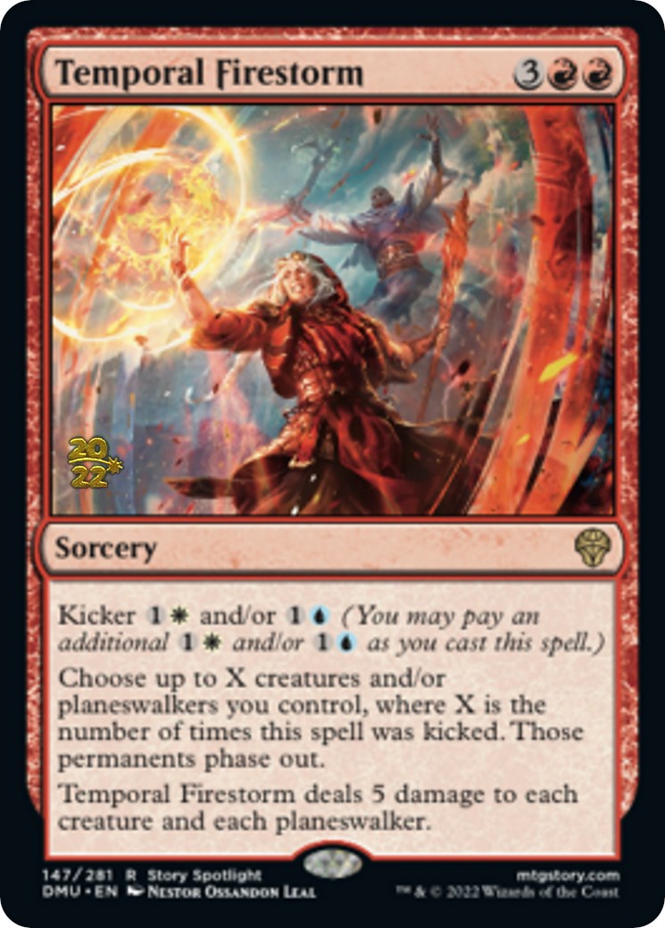 Temporal Firestorm [Dominaria United Prerelease Promos] | Black Swamp Games