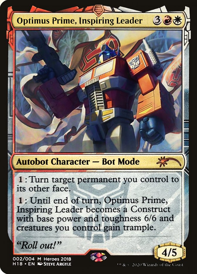 Optimus Prime, Inspiring Leader [Heroes of the Realm 2018] | Black Swamp Games