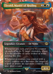 Elrond, Master of Healing (Borderless Alternate Art) [The Lord of the Rings: Tales of Middle-Earth] | Black Swamp Games