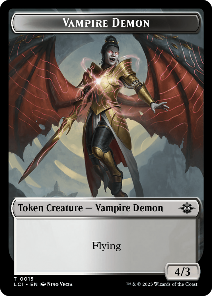Treasure (0002) // Vampire Demon Double-Sided Token [Jurassic World Collection Tokens] | Black Swamp Games