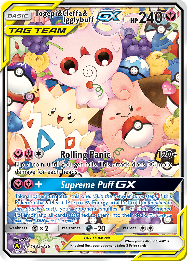 Togepi & Cleffa & Igglybuff GX (143a/236) [Alternate Art Promos] | Black Swamp Games