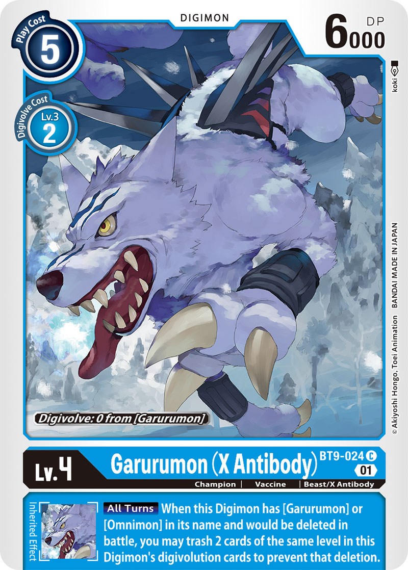 Garurumon (X Antibody) [BT9-024] [X Record] | Black Swamp Games