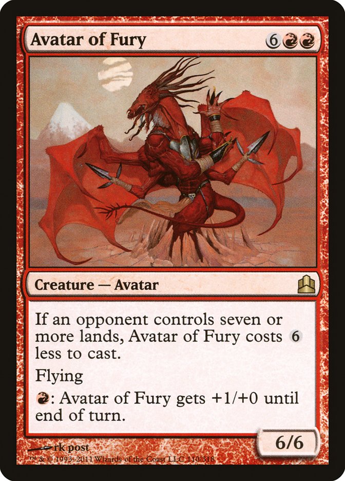 Avatar of Fury [Commander 2011] | Black Swamp Games