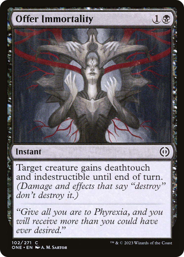 Offer Immortality [Phyrexia: All Will Be One] | Black Swamp Games