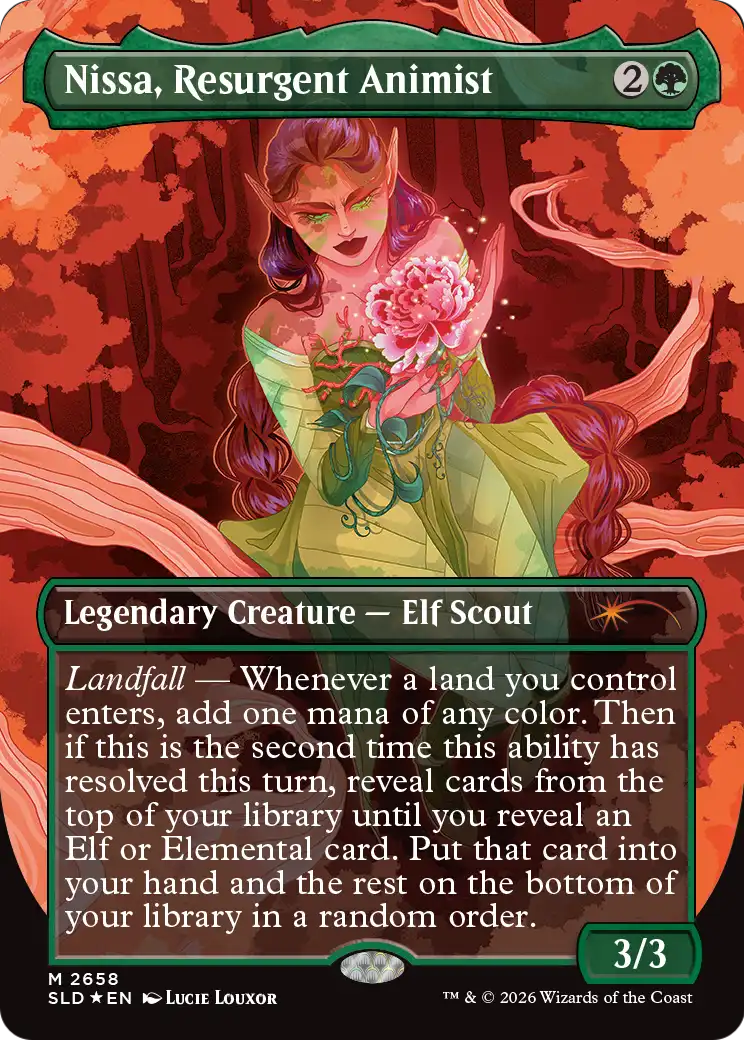Nissa, Resurgent Animist [Secret Lair Drop Series] | Black Swamp Games
