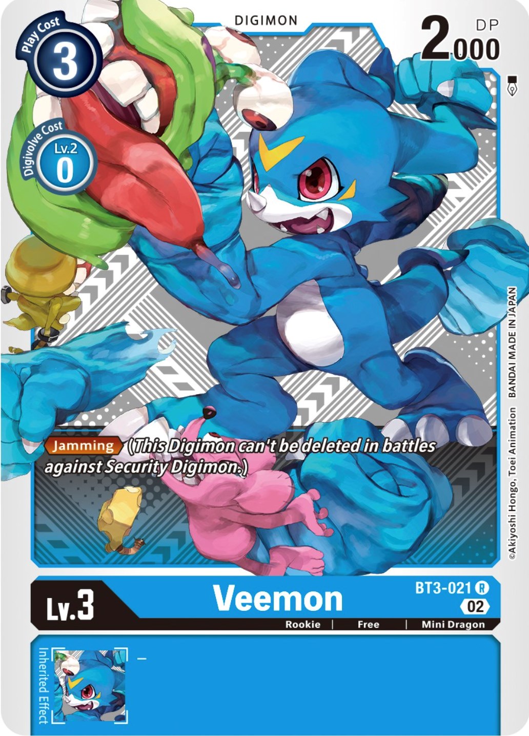 Veemon [BT3-021] (Winner Pack Dimensional Phase) [Release Special Booster Promos] | Black Swamp Games