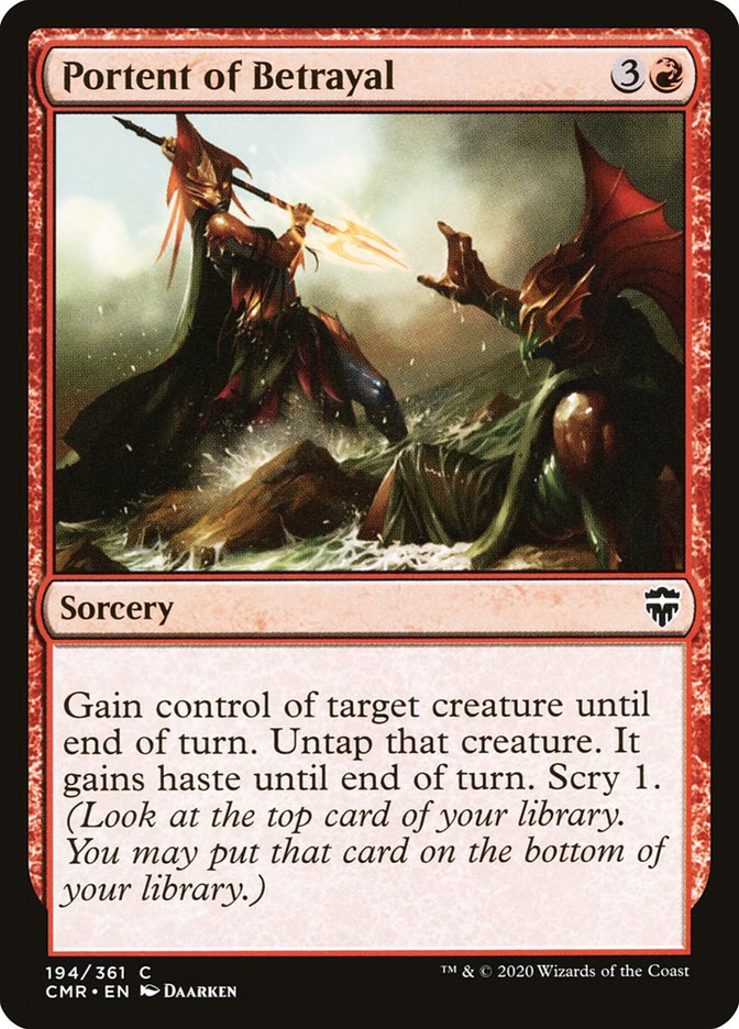 Portent of Betrayal [Commander Legends] | Black Swamp Games