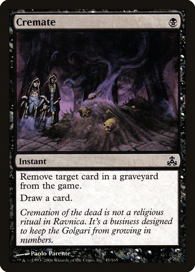 Cremate [Guildpact] | Black Swamp Games