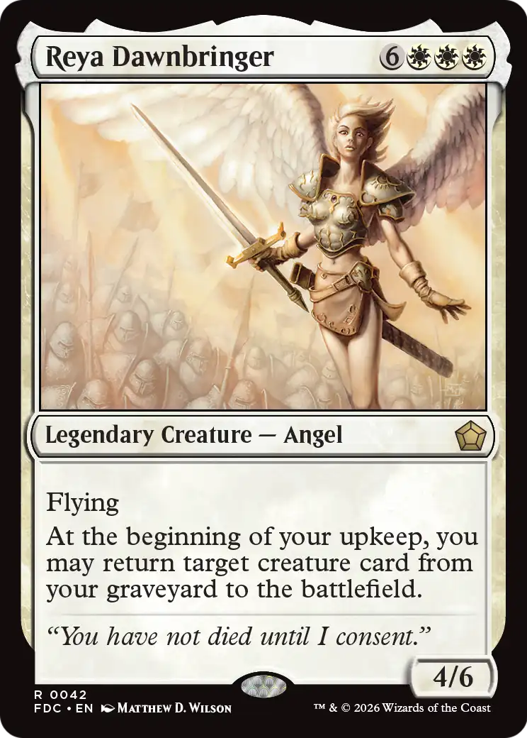 Reya Dawnbringer [Foundations Commander] | Black Swamp Games
