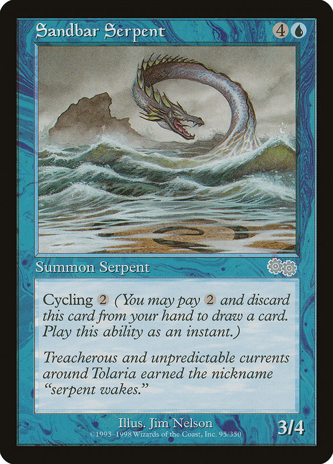Sandbar Serpent [Urza's Saga] | Black Swamp Games