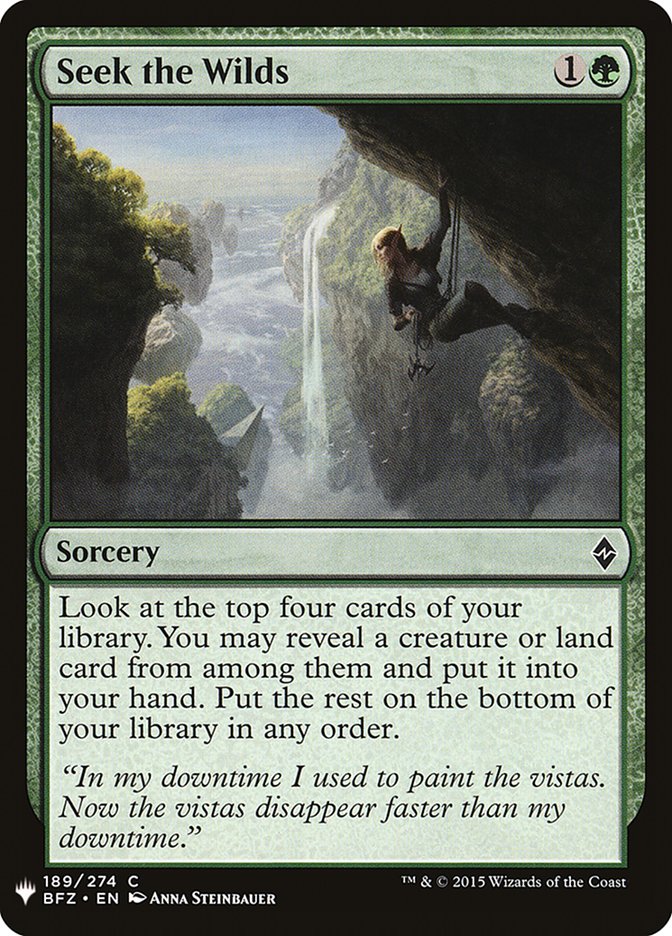 Seek the Wilds [Mystery Booster] | Black Swamp Games
