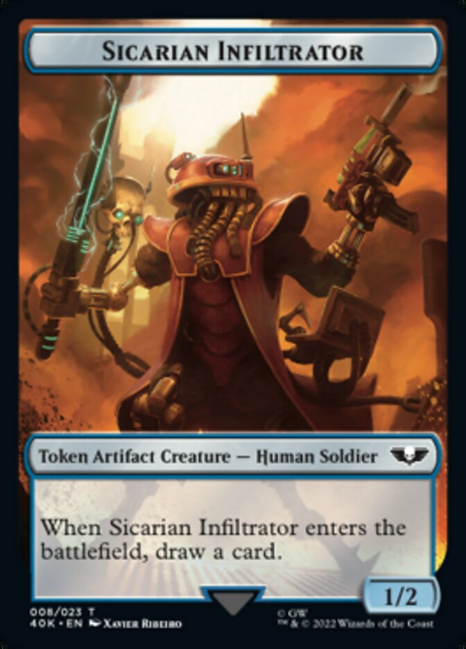 Soldier (003) // Sicarian Infiltrator Double-Sided Token [Warhammer 40,000 Tokens] | Black Swamp Games