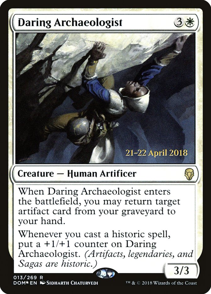 Daring Archaeologist [Dominaria Prerelease Promos] | Black Swamp Games