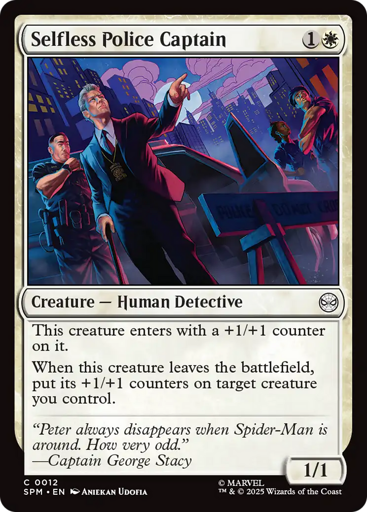Selfless Police Captain [Marvel's Spider-Man] | Black Swamp Games
