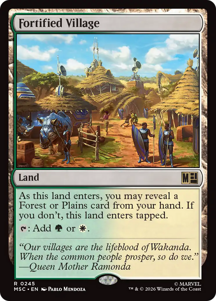Fortified Village (Surge Foil) [Marvel Super Heroes Commander] | Black Swamp Games