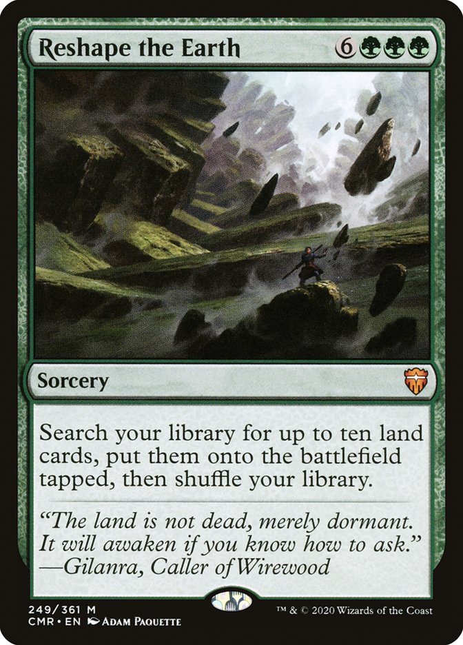 Reshape the Earth [Commander Legends] | Black Swamp Games