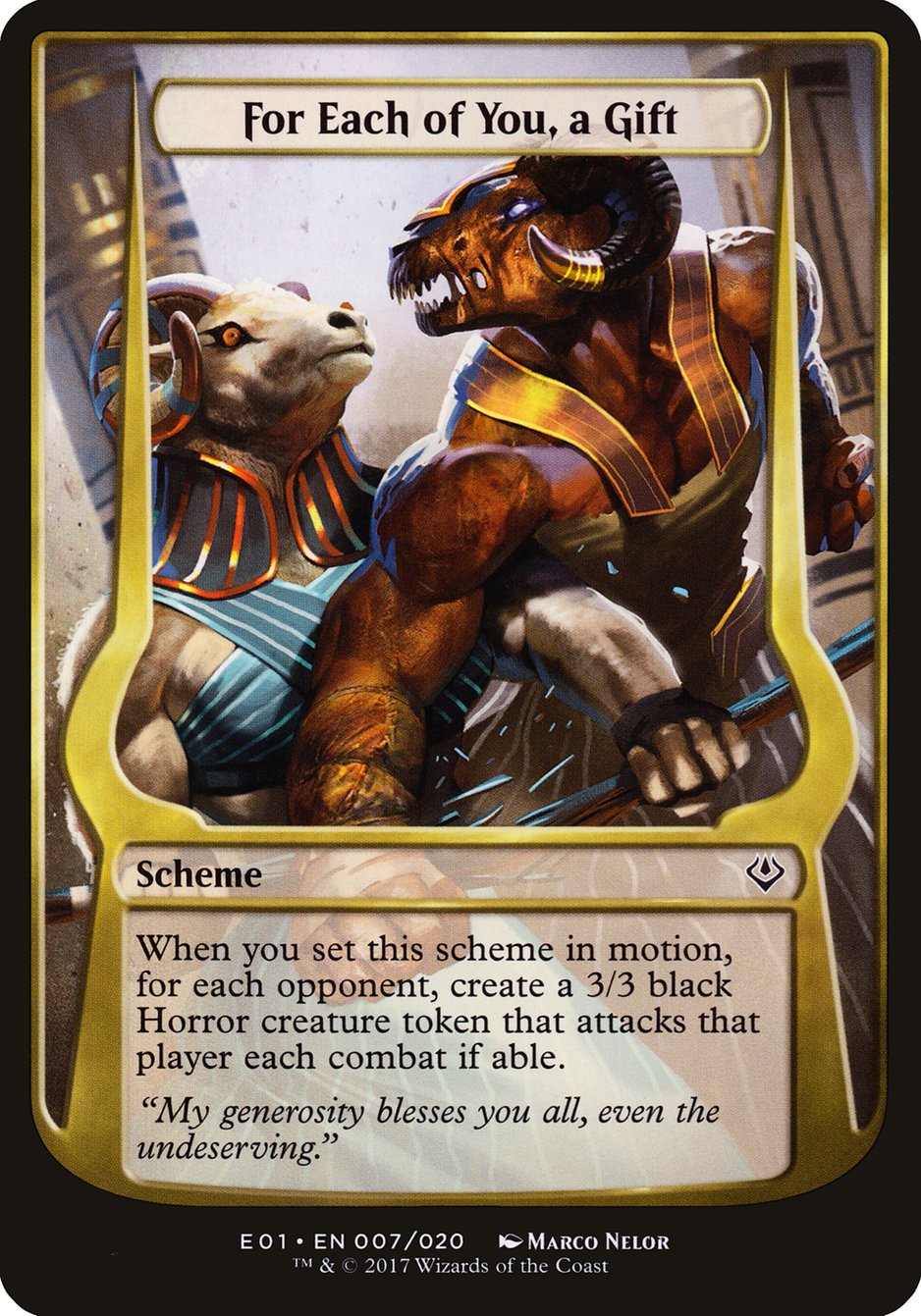 For Each of You, a Gift (Schemes) [Archenemy: Nicol Bolas Schemes] | Black Swamp Games