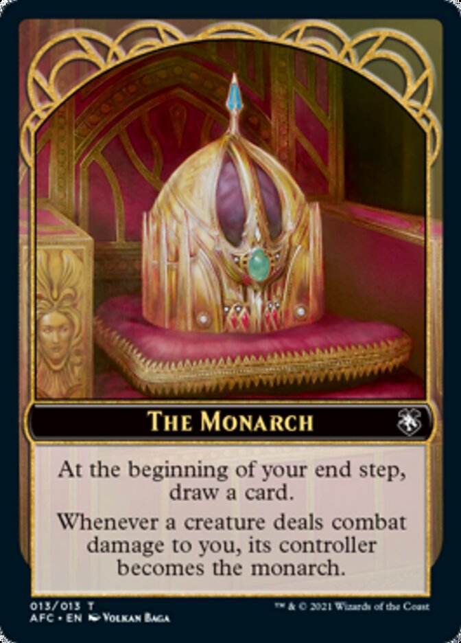 Dragon Spirit // The Monarch Double-Sided Token [Dungeons & Dragons: Adventures in the Forgotten Realms Commander Tokens] | Black Swamp Games