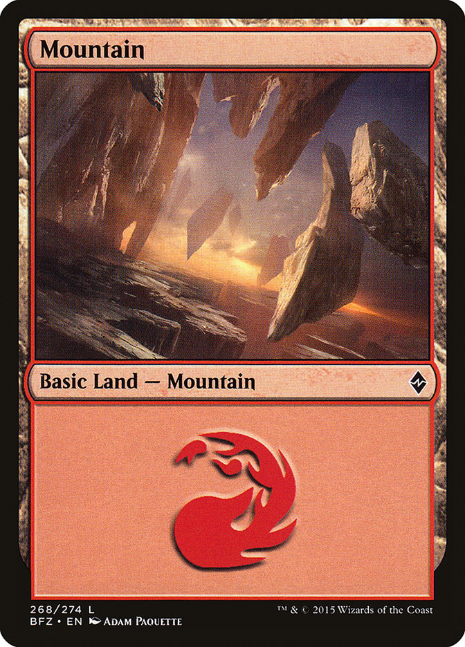 Mountain (268) [Battle for Zendikar] | Black Swamp Games