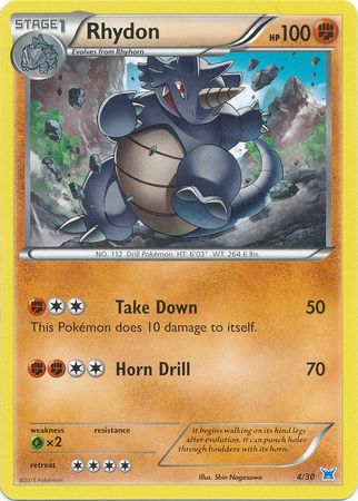 Rhydon (4/30) [XY: Trainer Kit 2 - Latios] | Black Swamp Games