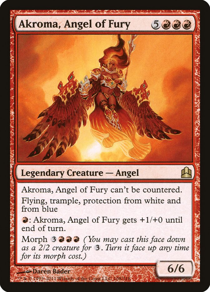 Akroma, Angel of Fury [Commander 2011] | Black Swamp Games