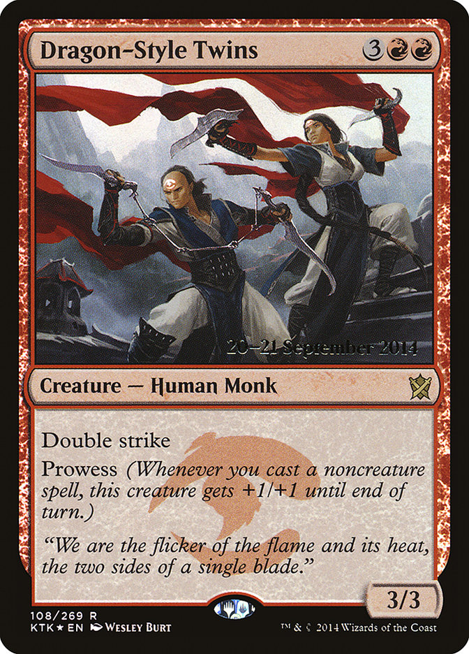 Dragon-Style Twins [Khans of Tarkir Prerelease Promos] | Black Swamp Games