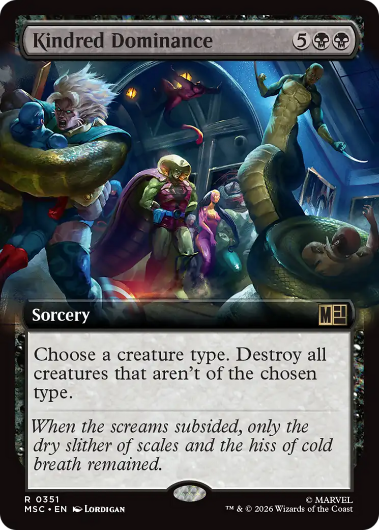 Kindred Dominance (Extended Art) [Marvel Super Heroes Commander] | Black Swamp Games