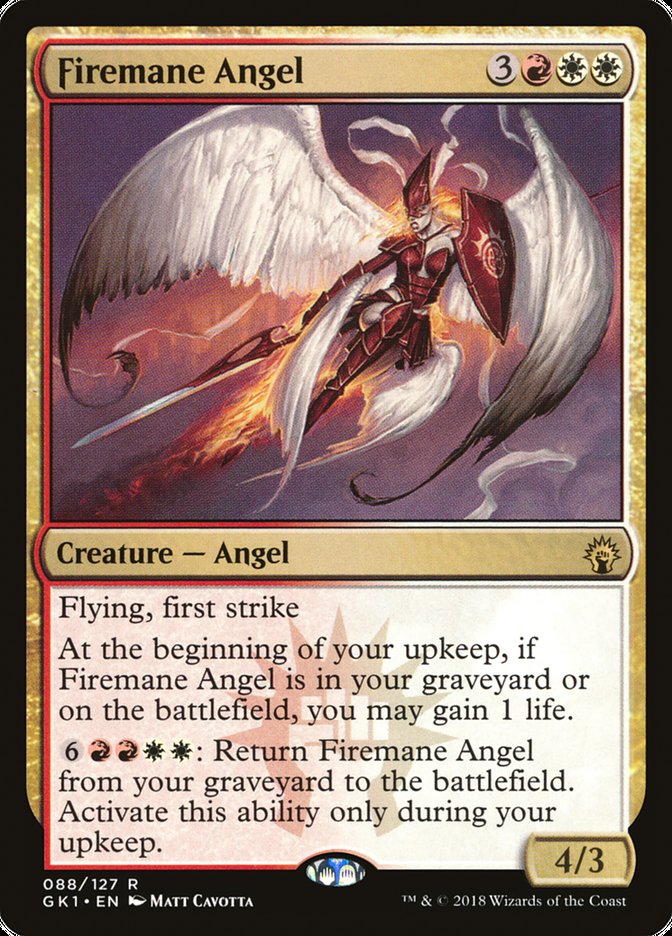 Firemane Angel [Guilds of Ravnica Guild Kit] | Black Swamp Games