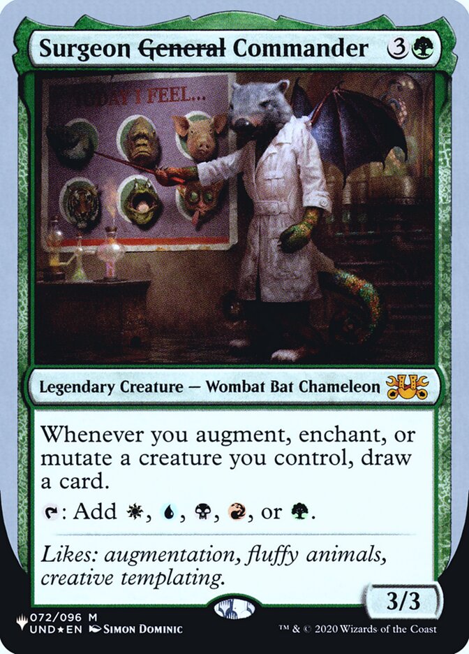 Surgeon General Commander (Unfinity Foil Edition) [The List] | Black Swamp Games