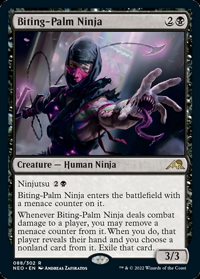 Biting-Palm Ninja [Kamigawa: Neon Dynasty] | Black Swamp Games